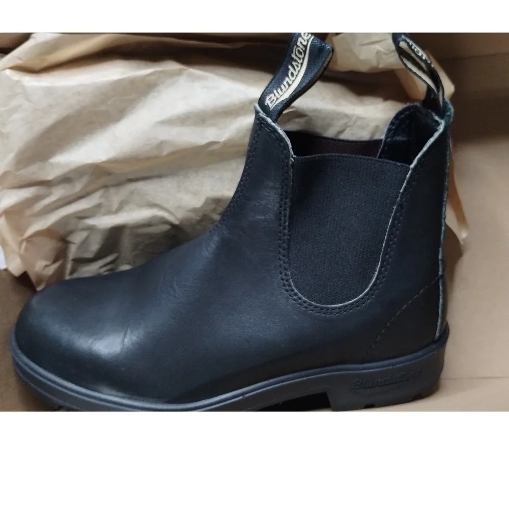 NEW‎ Blundstone 510 Black Leather Chelsea Boots Women's 6.5 AU 3.5 Elastic Side